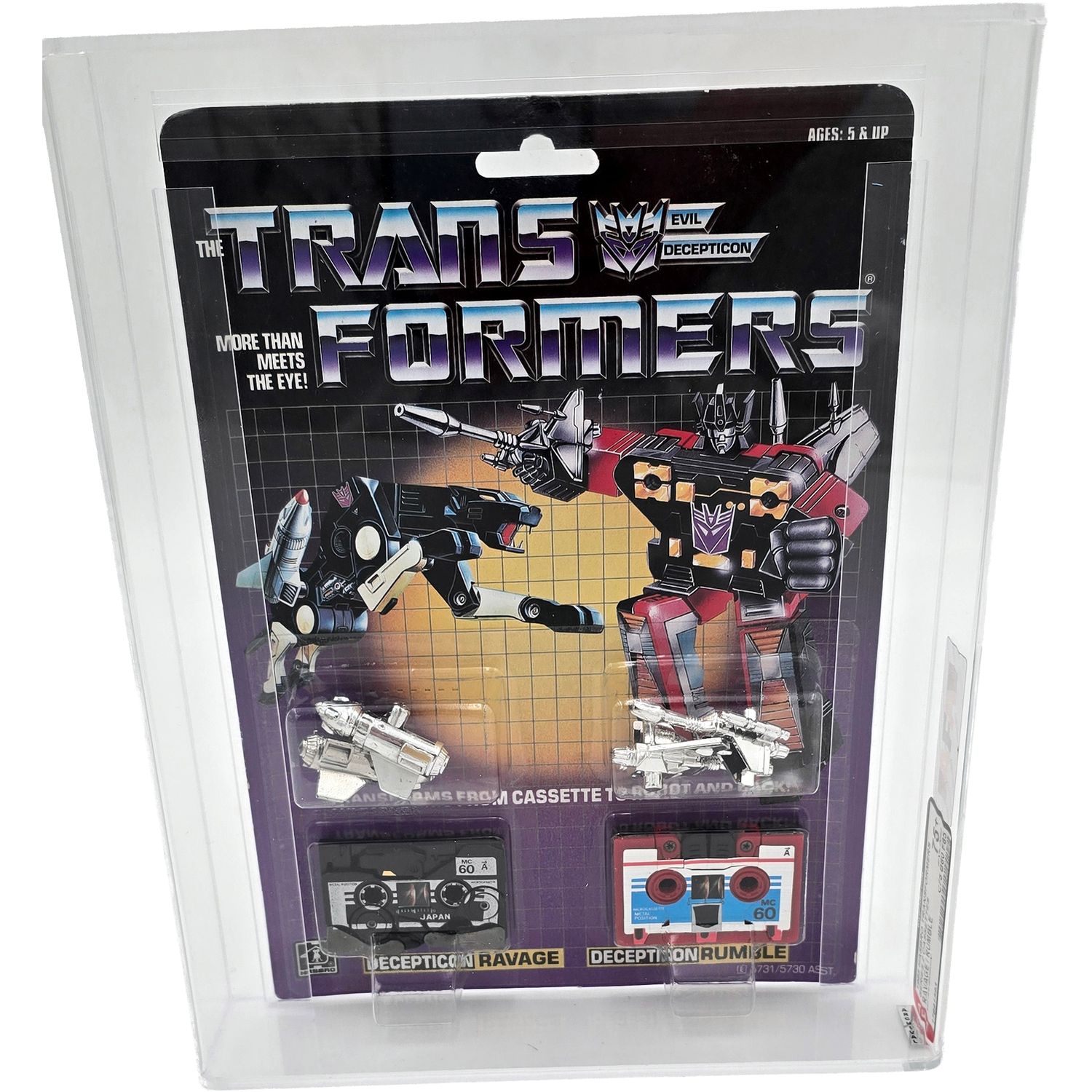 G1 Ravage/Rumble Series 2 Cassettes. Graded AFA 75+