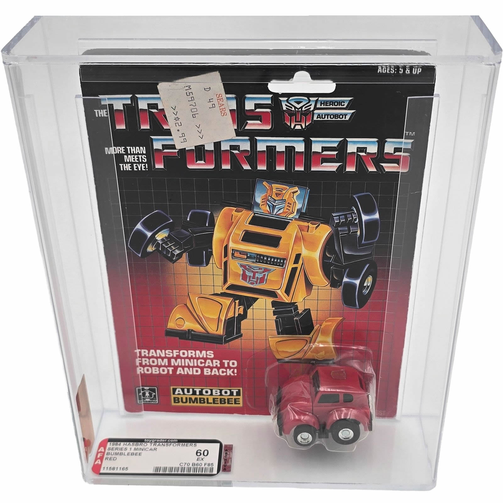 1984 G1 Bumblebee Red Prerub AFA60