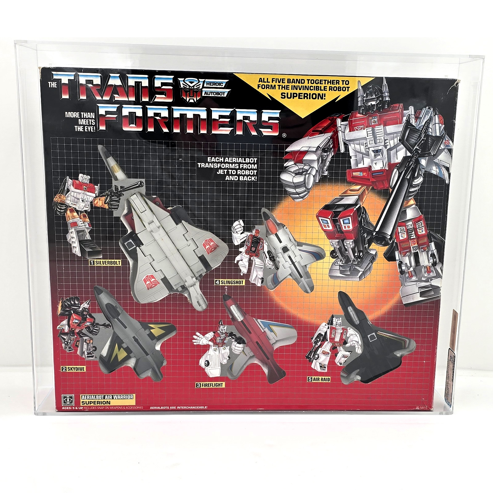 Transformers G1 Superion Combiner Giftset 1985 Unused AFA Q70