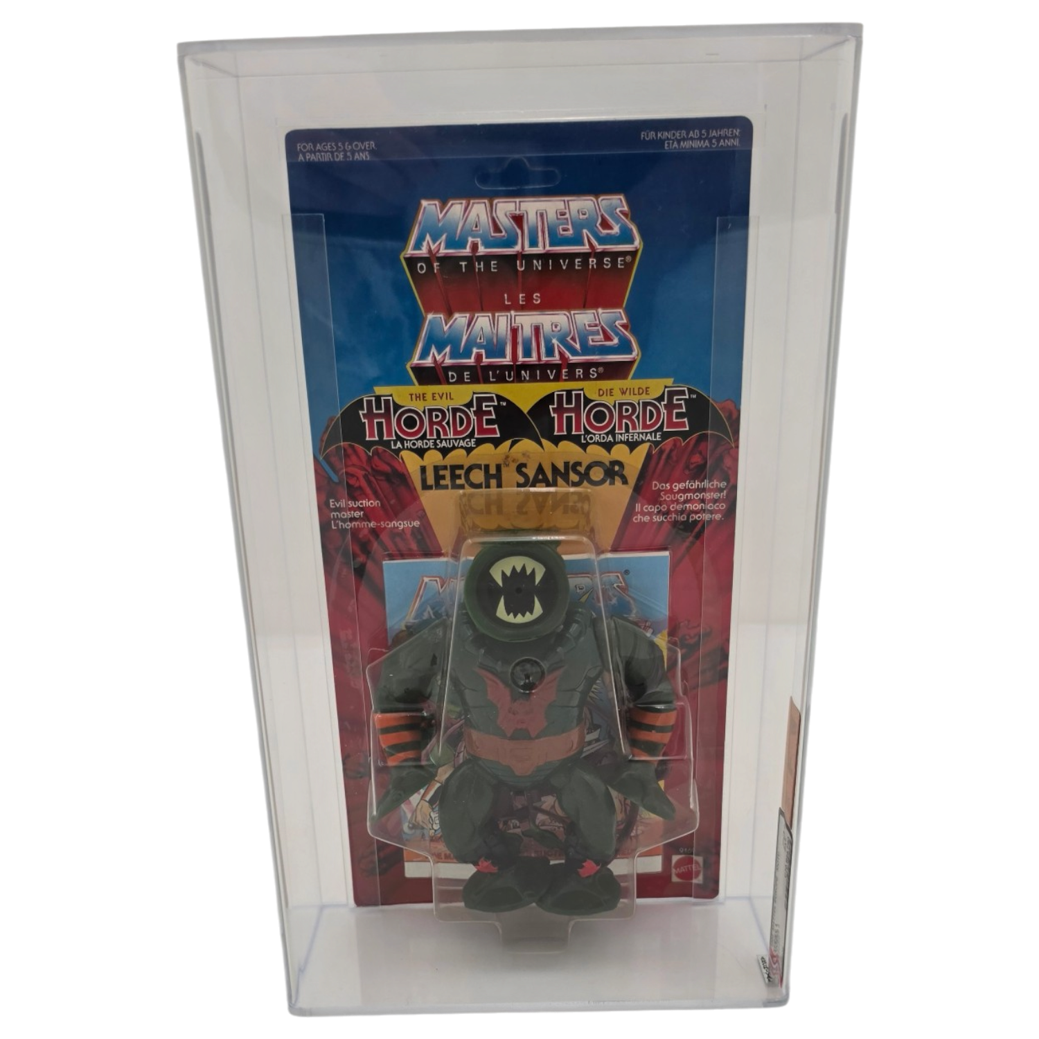 Masters of the Universe Leech AFA 70+ European Release MOSC (1985 Mattel)